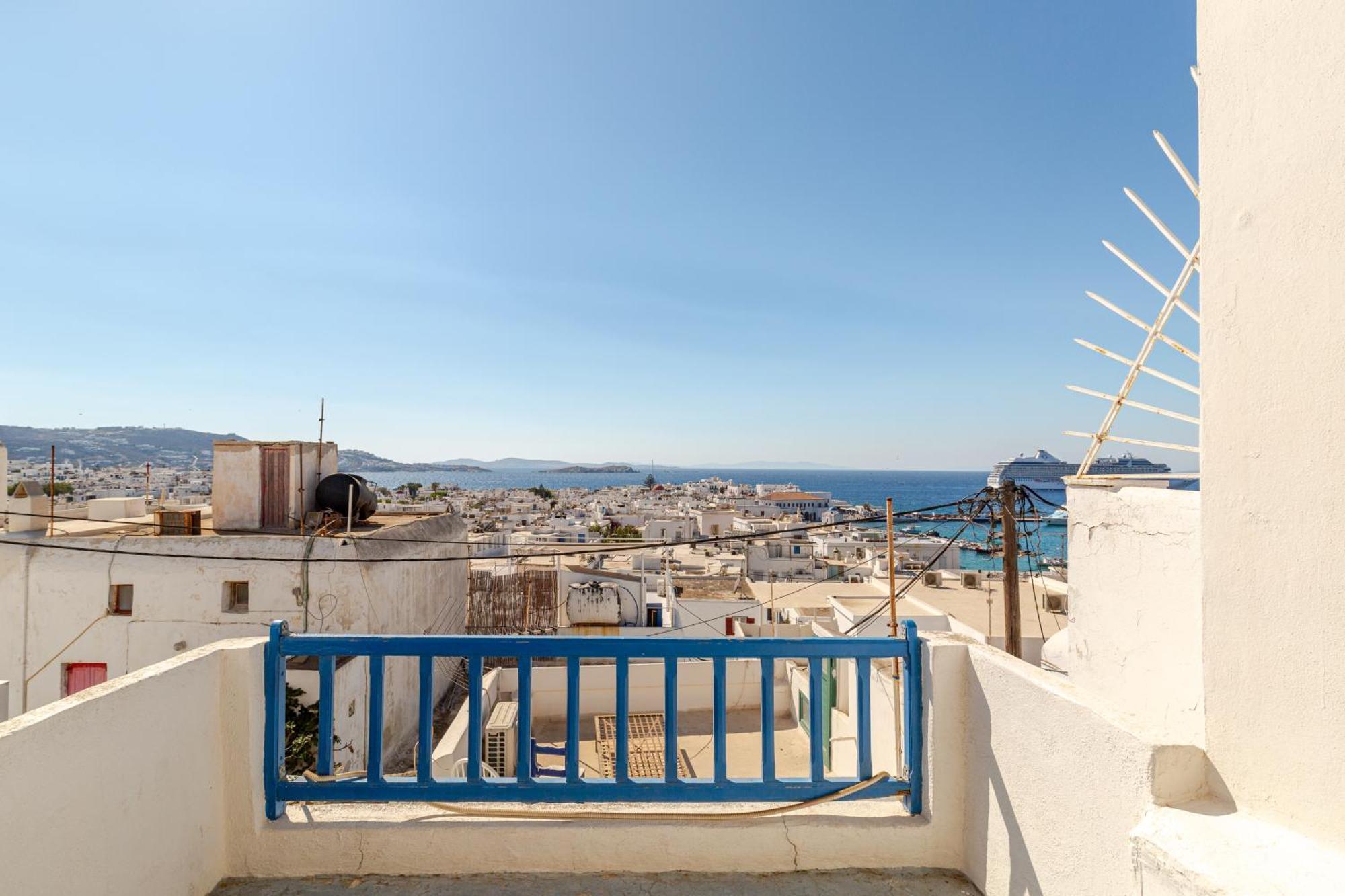 Elenitas Town House With Veranda And Sea View Mykonos Town Dış mekan fotoğraf