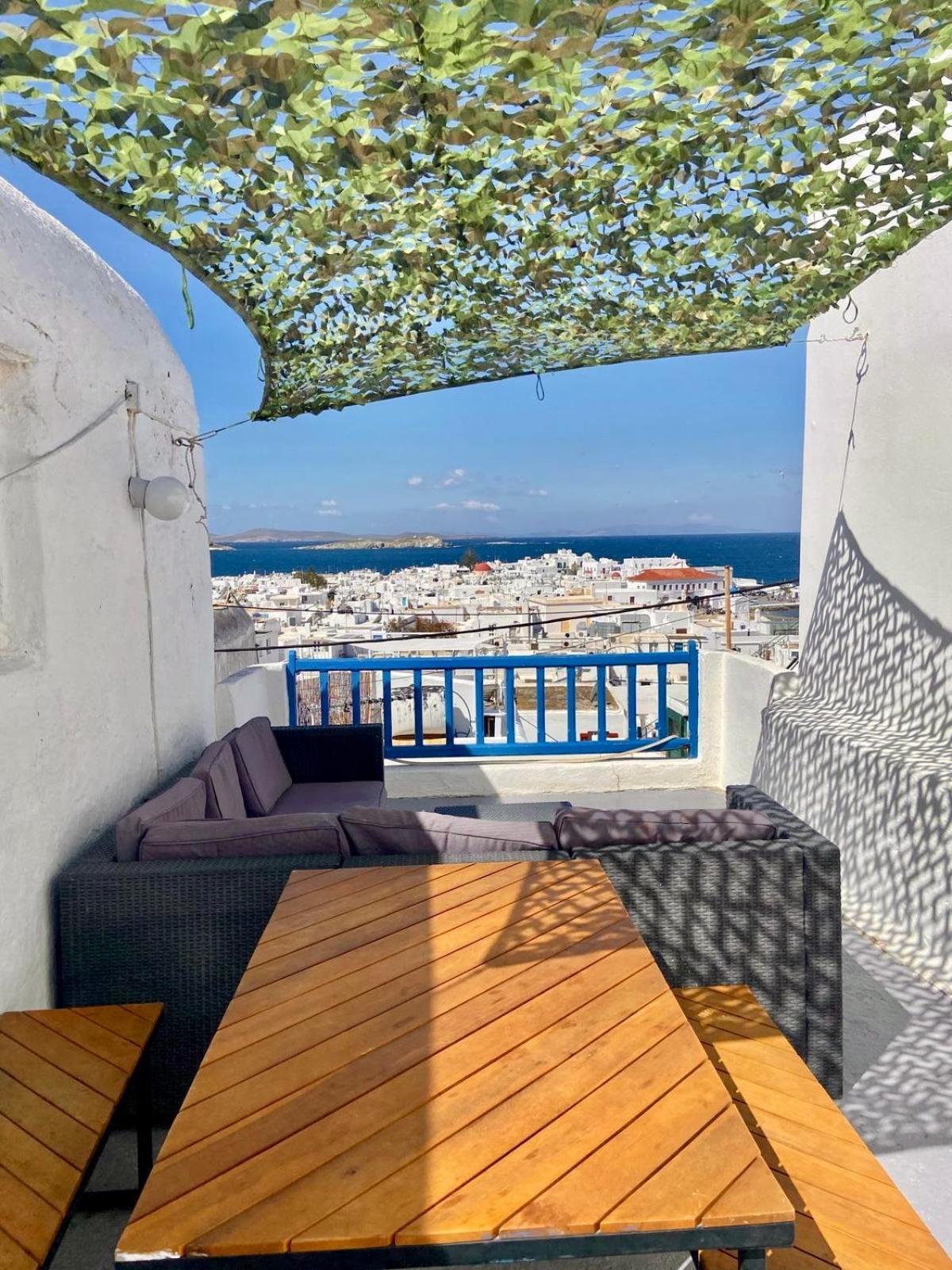 Elenitas Town House With Veranda And Sea View Mykonos Town Dış mekan fotoğraf